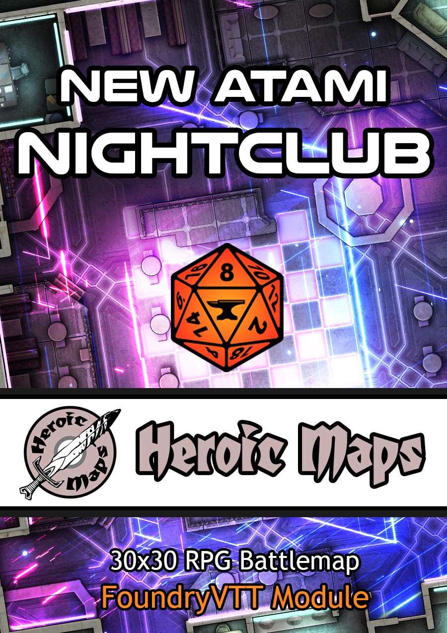 Heroic Maps - New Atami Nightclub Foundry VTT Module - Heroic Maps ...