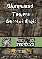 Heroic Maps - Storeys: Wyrmwand Towers School of Magic