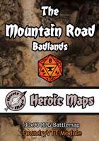 Heroic Maps - The Mountain Road Badlands Foundry VTT Module