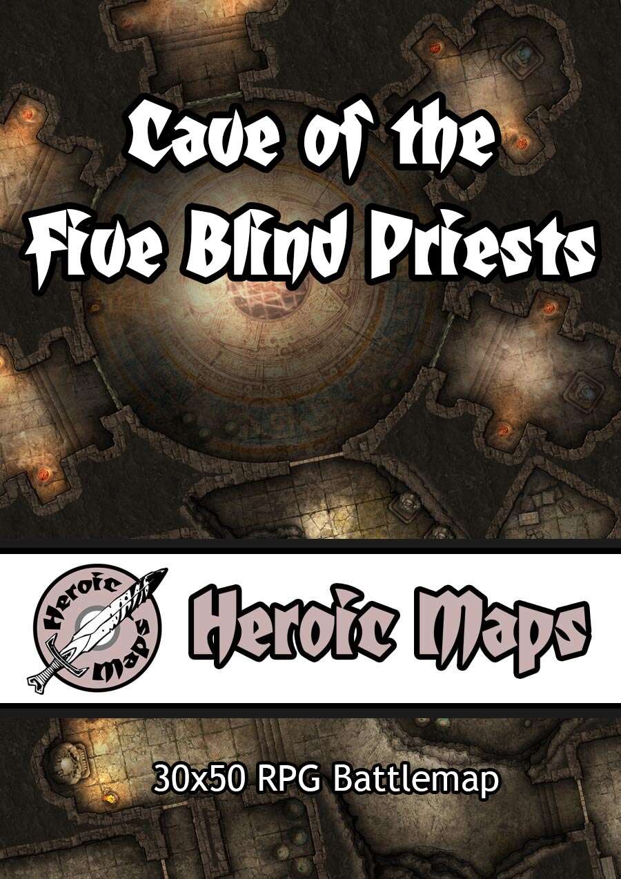 Heroic Maps - Cave of the Five Blind Priests - Heroic Maps | Caverns ...