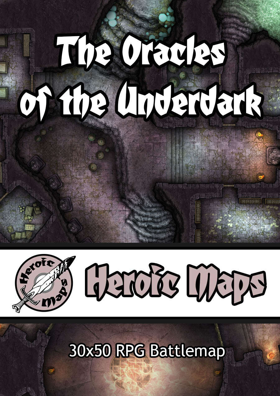 Heroic Maps - The Oracles of the Underdark - Heroic Maps | Caverns ...