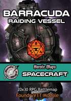 Heroic Maps - Spacecraft: Barracuda Raiding Vessel Foundry VTT Module