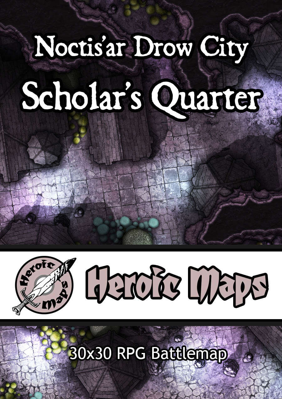 Heroic Maps - Noctis'ar Drow City: Scholar's Quarter - Heroic Maps ...