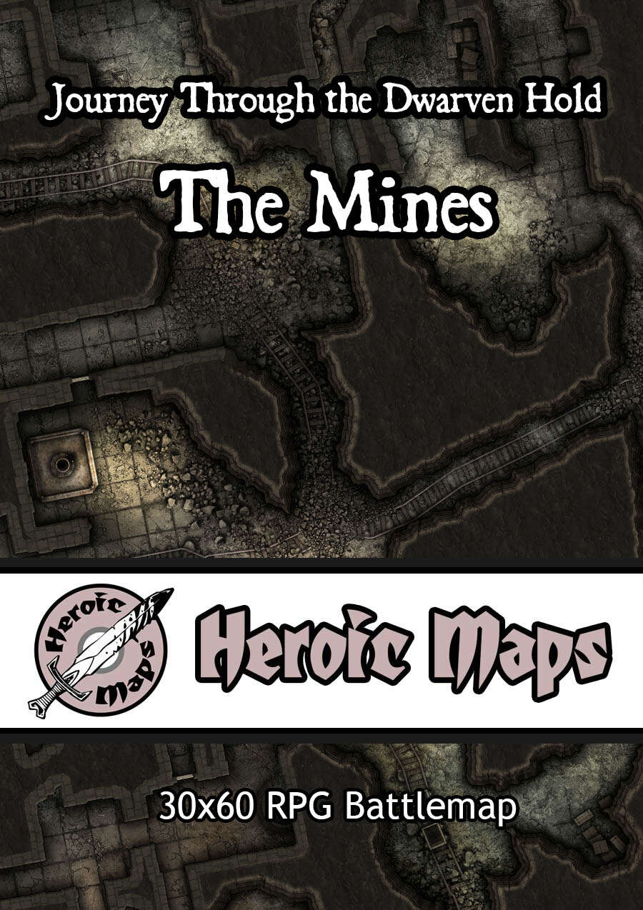 Heroic Maps - Journey Through the Dwarven Hold: The Mines - Heroic Maps ...