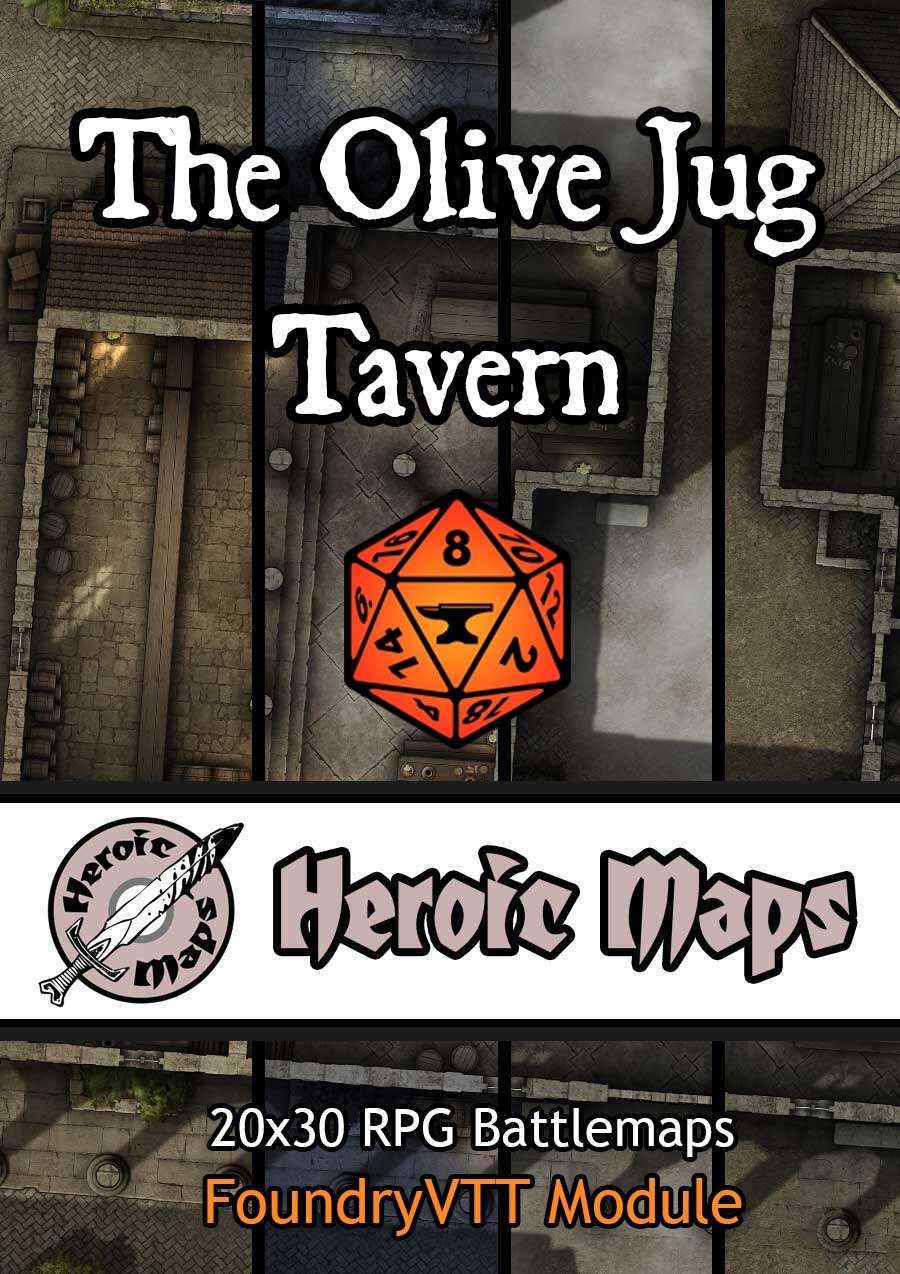 Heroic Maps - The Olive Jug Tavern Foundry VTT Module - Heroic Maps ...