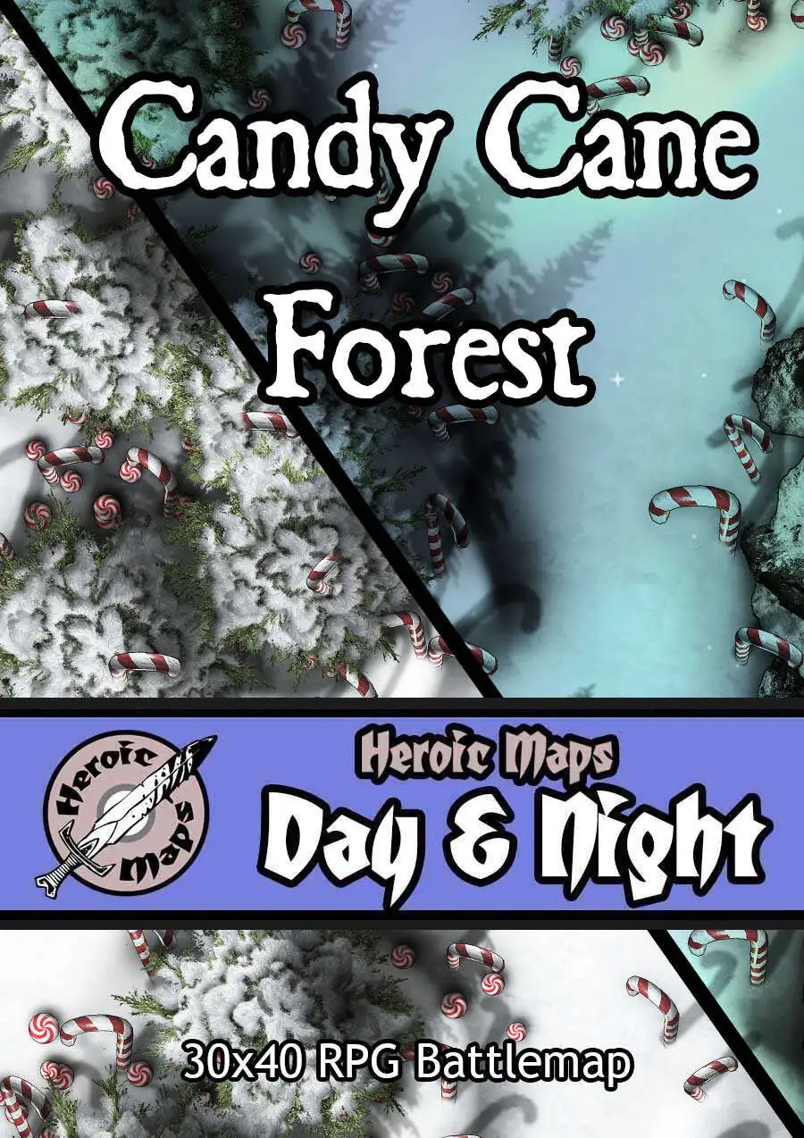 Heroic Maps - Day & Night: Candy Cane Forest - Heroic Maps | Wilderness ...