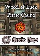 Heroic Maps - Wheel of Luck Pirate Casino Foundry VTT Module