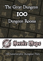 Heroic Maps - Geomorphs: The Great Dungeon - 100 Dungeon Rooms