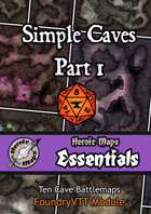 Heroic Maps - Essentials: Simple Caves Part 1 Foundry VTT Module