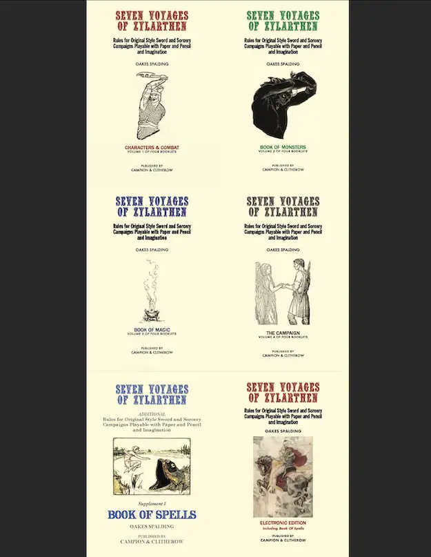 SEVEN VOYAGES of ZYLARTHEN 5 Booklets and Deluxe PDF [BUNDLE