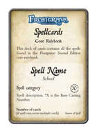 Frostgrave: Second Edition: The Spell Cards