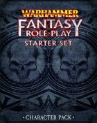Warhammer Fantasy Roleplay Fourth Edition Starter Set Character Pack