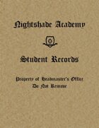Nightshade Academy : Student Record