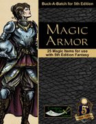 Magic Armor for 5th Edition Fantasy