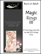 Buck-A-Batch: Magic Rings III