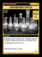 Chessboard Puzzle - Custom Card
