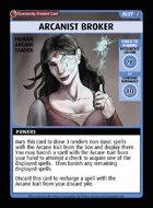 Arcanist Broker - Custom Card