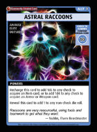 Astral Raccoons - Custom Card
