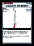 Ancestral Ork Sword - Custom Card