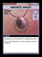 Amethyst Amulet - Custom Card