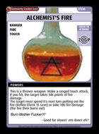 Alchemist's Fire - Custom Card