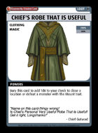 Chief's Robe That Is Useful - Custom Card