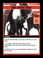 Dire Ghoul Wolf - Custom Card