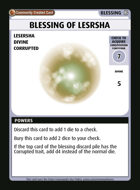 Blessing Of Lesrsha - Custom Card