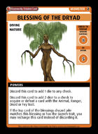 Blessing Of The Dryad - Custom Card