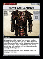 Heavy Battle Armor - Custom Card