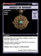 Amulet Of Maraby - Custom Card