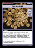 Gold Coins - Custom Card