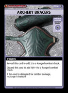 Archery Bracers - Custom Card