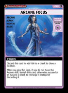 Arcane Focus - Custom Card