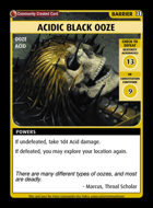 Acidic Black Ooze - Custom Card