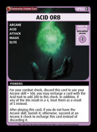 Acid Orb - Custom Card