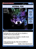 Astral Fox - Custom Card