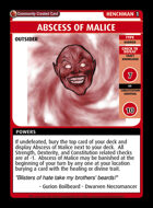 Abscess Of Malice - Custom Card