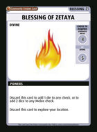 Blessing Of Zetaya - Custom Card