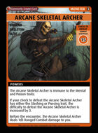 Arcane Skeletal Archer - Custom Card