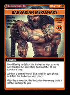 Barbarian Mercenary - Custom Card