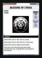 Blessing Of Cyriss - Custom Card