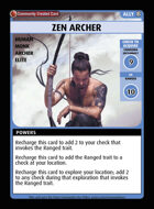 Zen Archer Custom Card Paizo Pathfinder Adventure Card Game