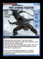 Five Storms Traitor - Custom Card