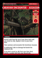 Caravan Encounter - Assassin - Custom Card