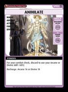 Anihilate - Custom Card