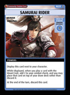 Samurai Rider - Custom Card