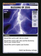 Blessing Of Zeus - Custom Card