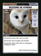 Blessing Of Athena - Custom Card