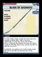 Blade Of Sugimatu - Custom Card